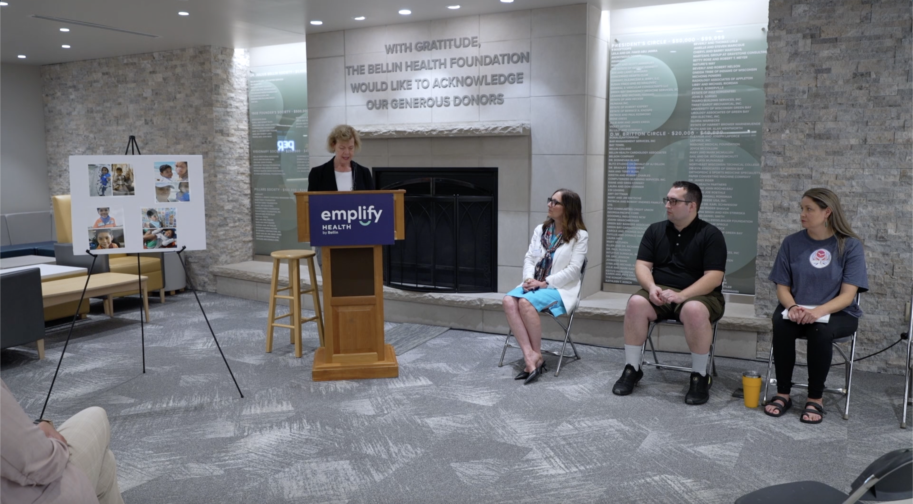 Sen. Baldwin at Bellin Hospital