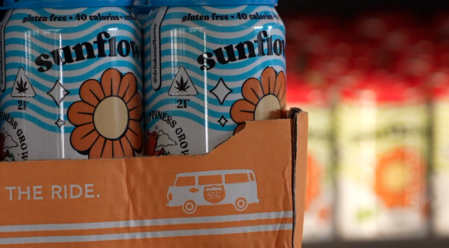 THC beverage at Fifty West