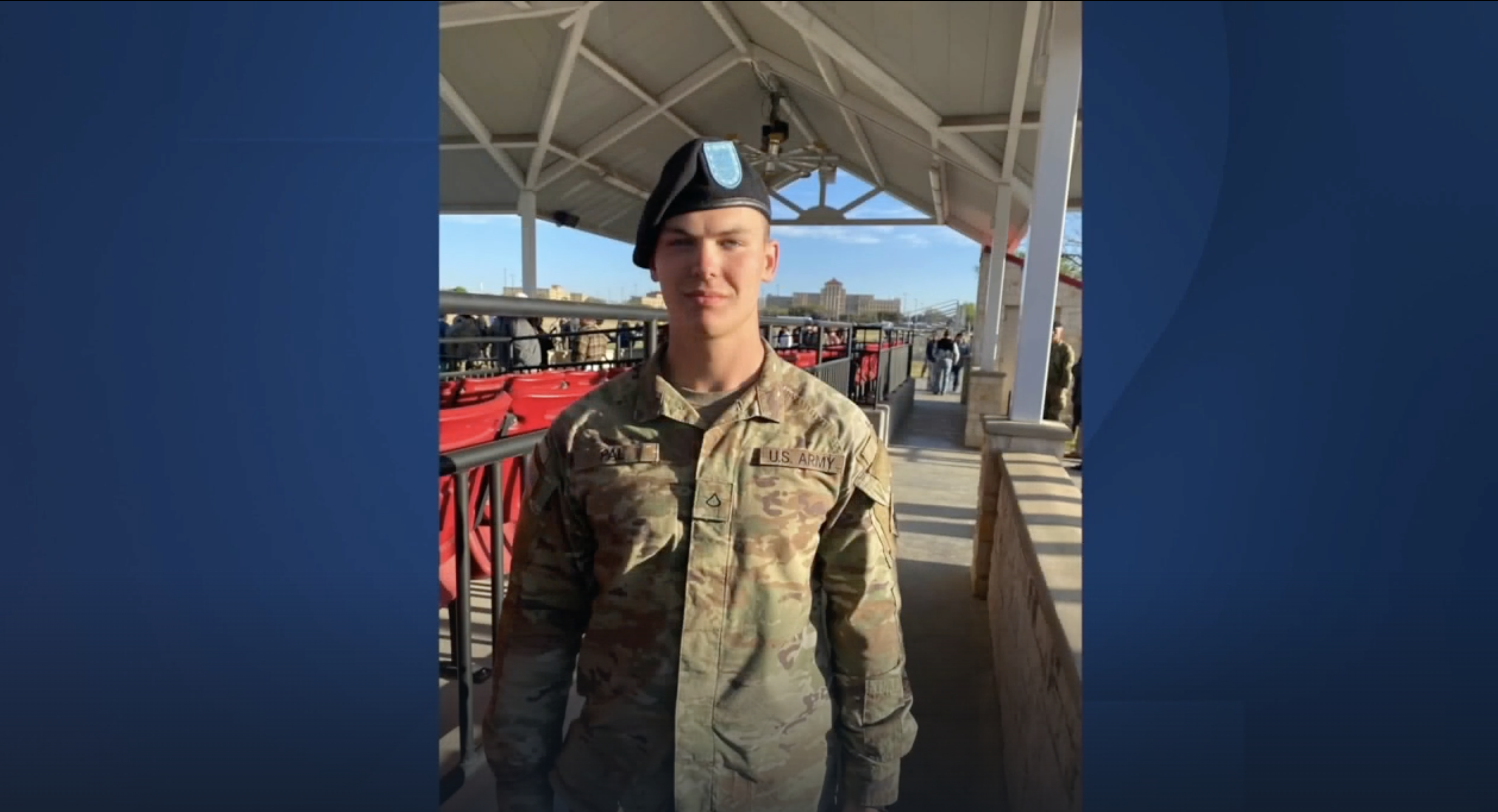 Jozsef Pal poses for a photo while wearing a U.S. Army uniform.