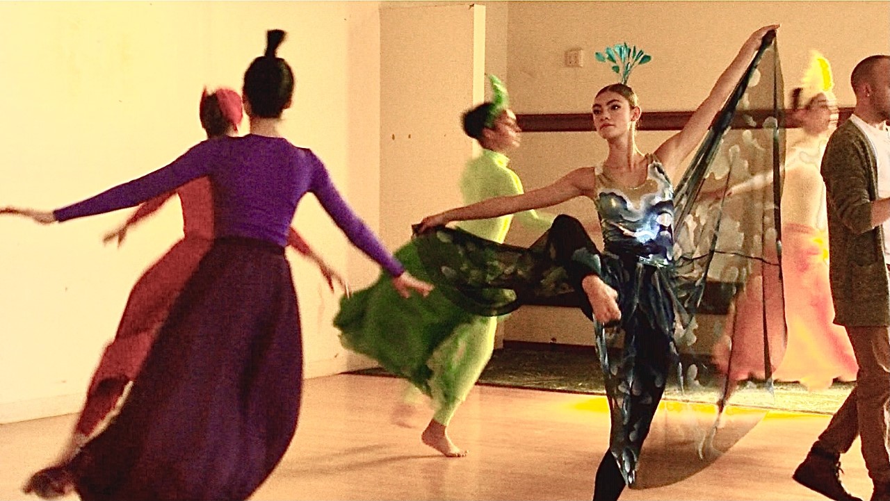 Ballerinas practice 