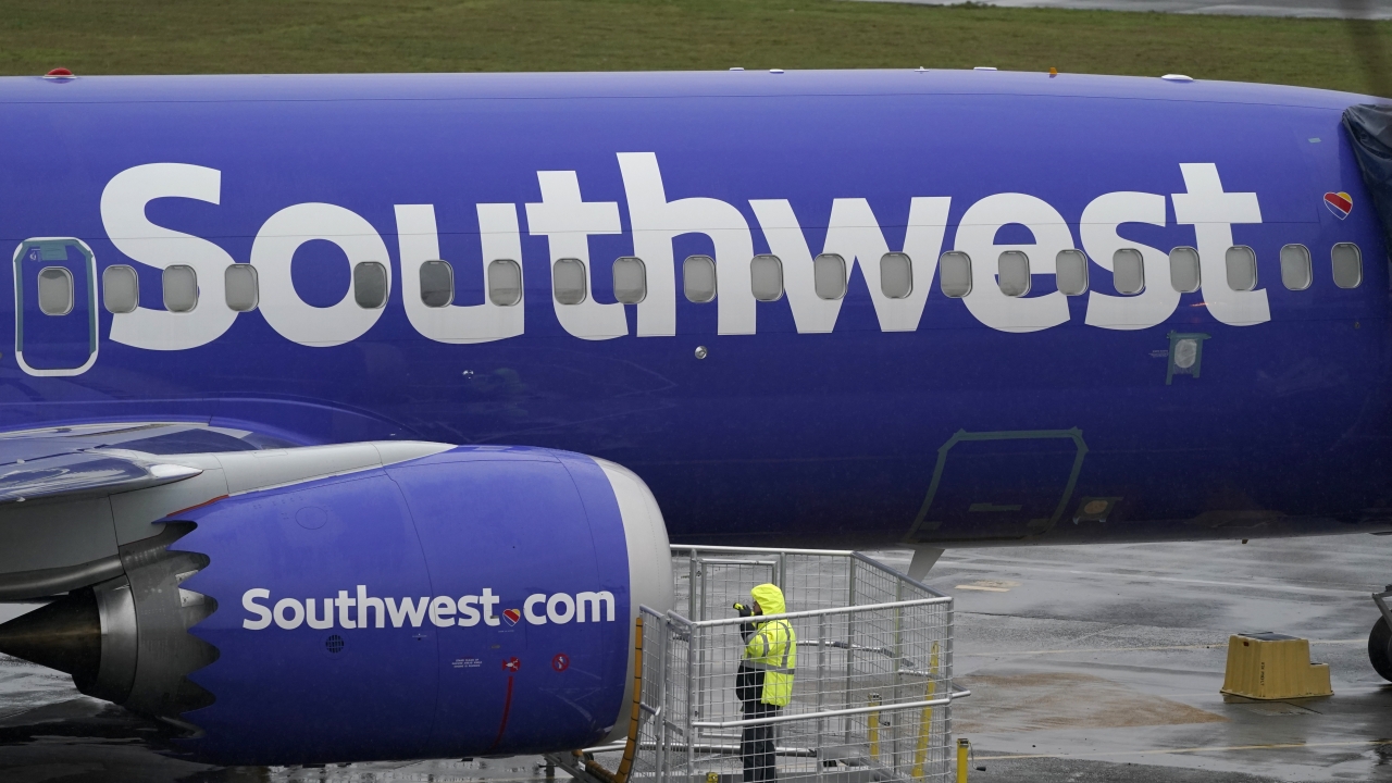 Boeing 737 Max 8 built for Southwest Airlines.