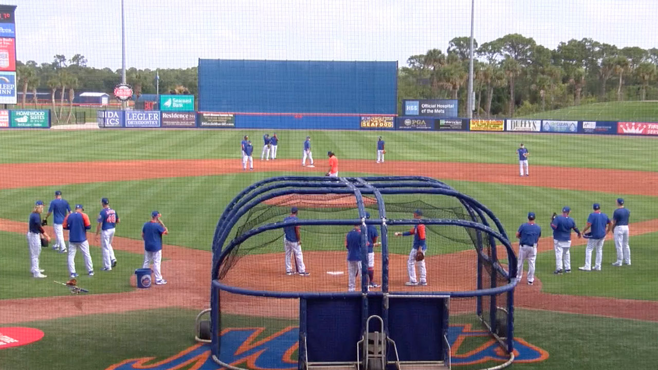 Mets workout at Clover Park March 2, 2021