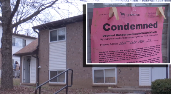 Lexington woman claims her moldy apartment is making her sick
