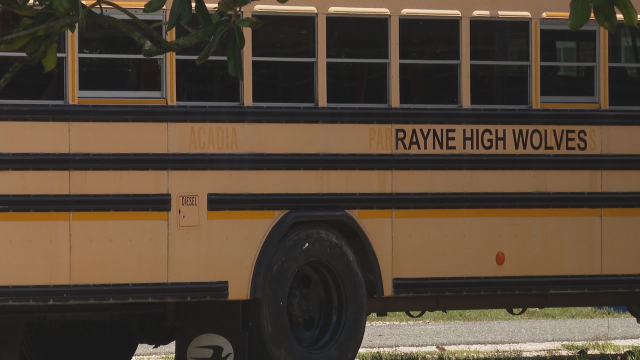 Rayne High School Athletics Bus
