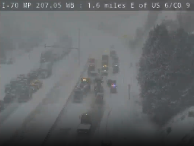 I-70 crash near tunnel november 20 2023_Colorado Department of Transportation