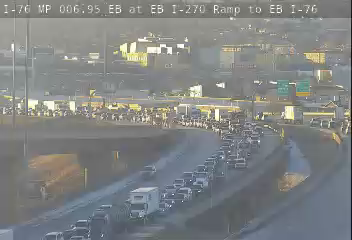 Eastbound I-76 closed at I-270 after semi-truck rolled onto concrete barriers 2-2-23