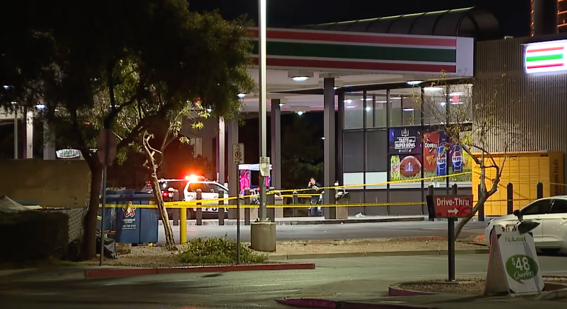 LVMPD responds to shooting at Sands, Paradise on January 4 2024.