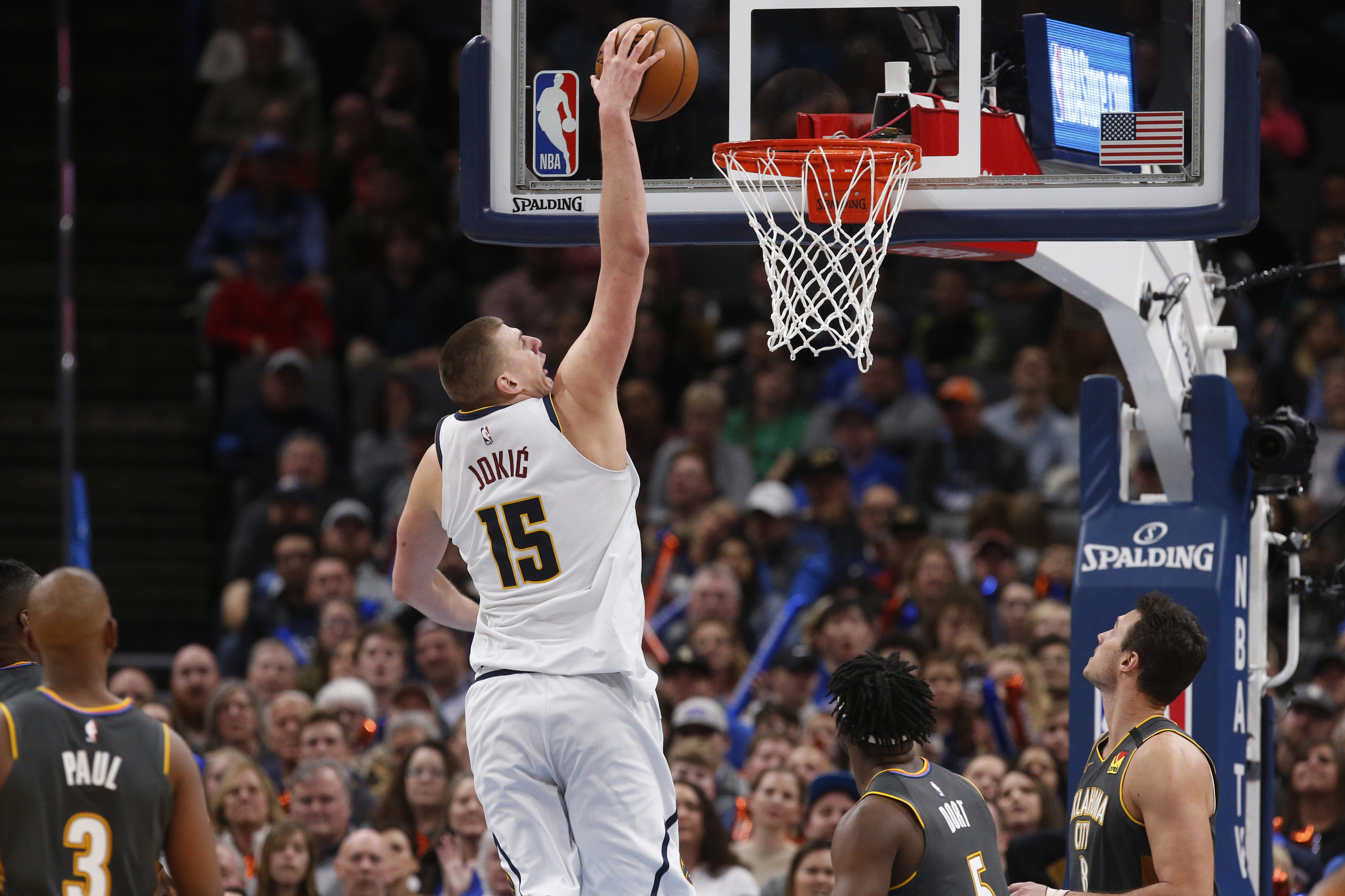Nikola Jokic, Chris Paul, Luguentz Dort, =ot8-
