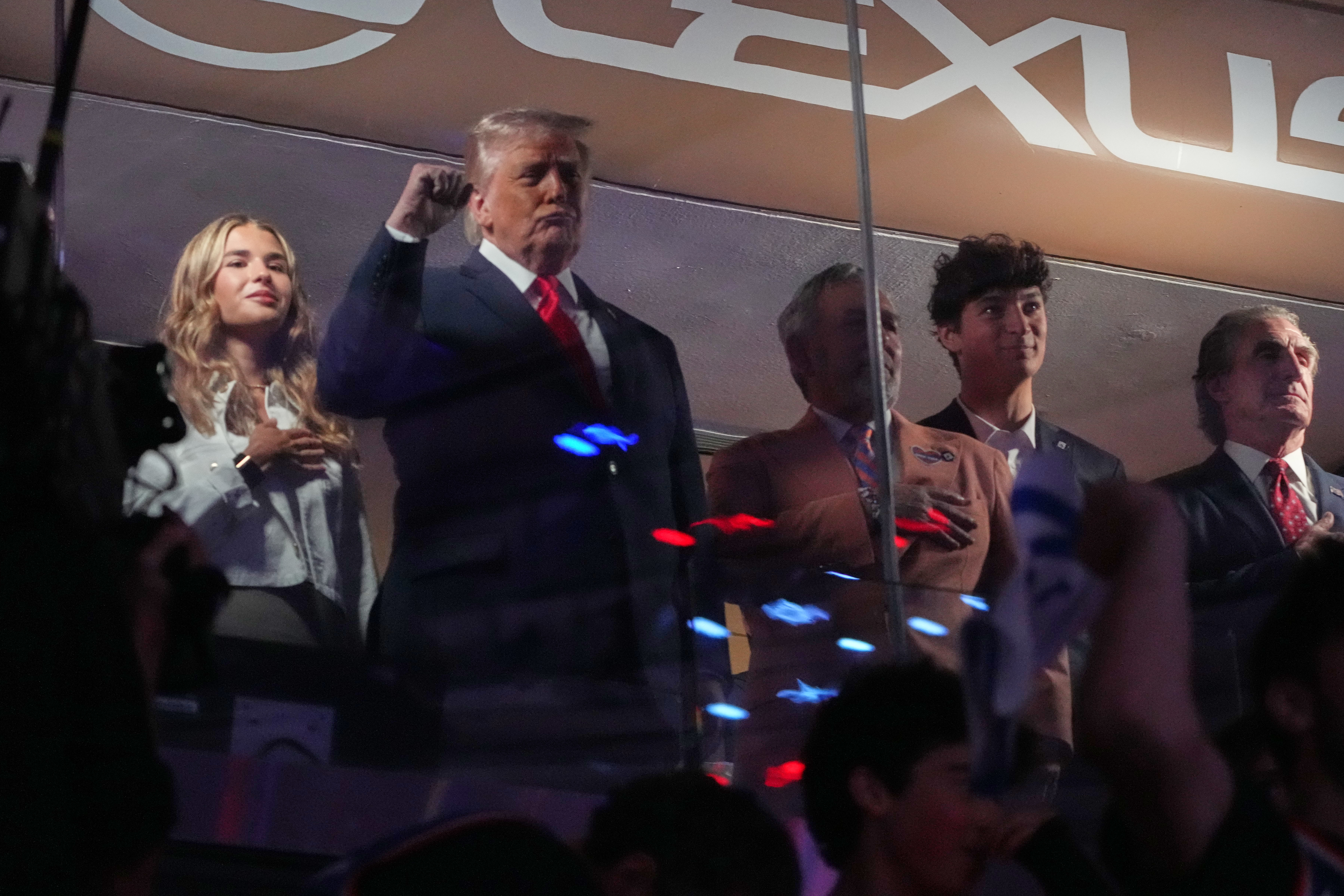 APTOPIX Trump NBA Finals Basketball