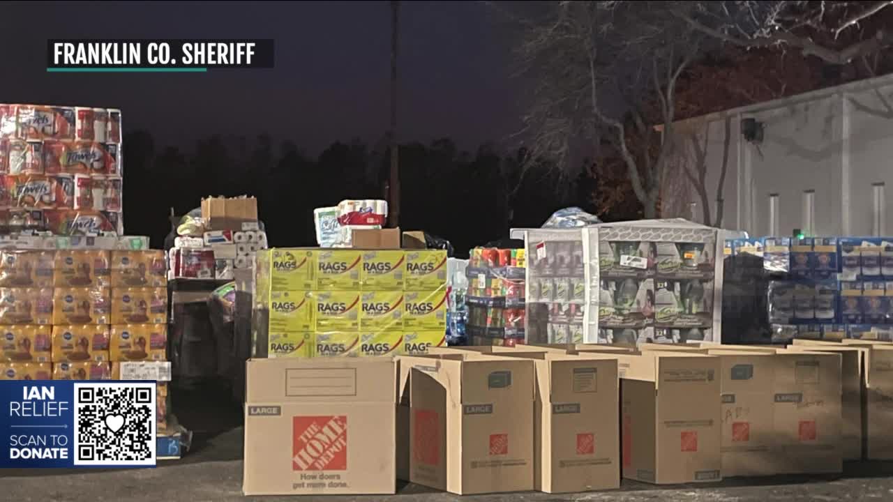 Sheriff's departments across the state are trying to do their part to help their fellow brothers and sisters in uniform.

One agency traveled hundreds of miles just to give.

In a time of crisis, Sheriff AJ Smith of Franklin County knows what is needed.

"We are no stranger to storms," he shares. "We have been through a lot of them."