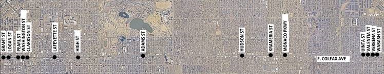 E Colfax Ave intersection improvements 