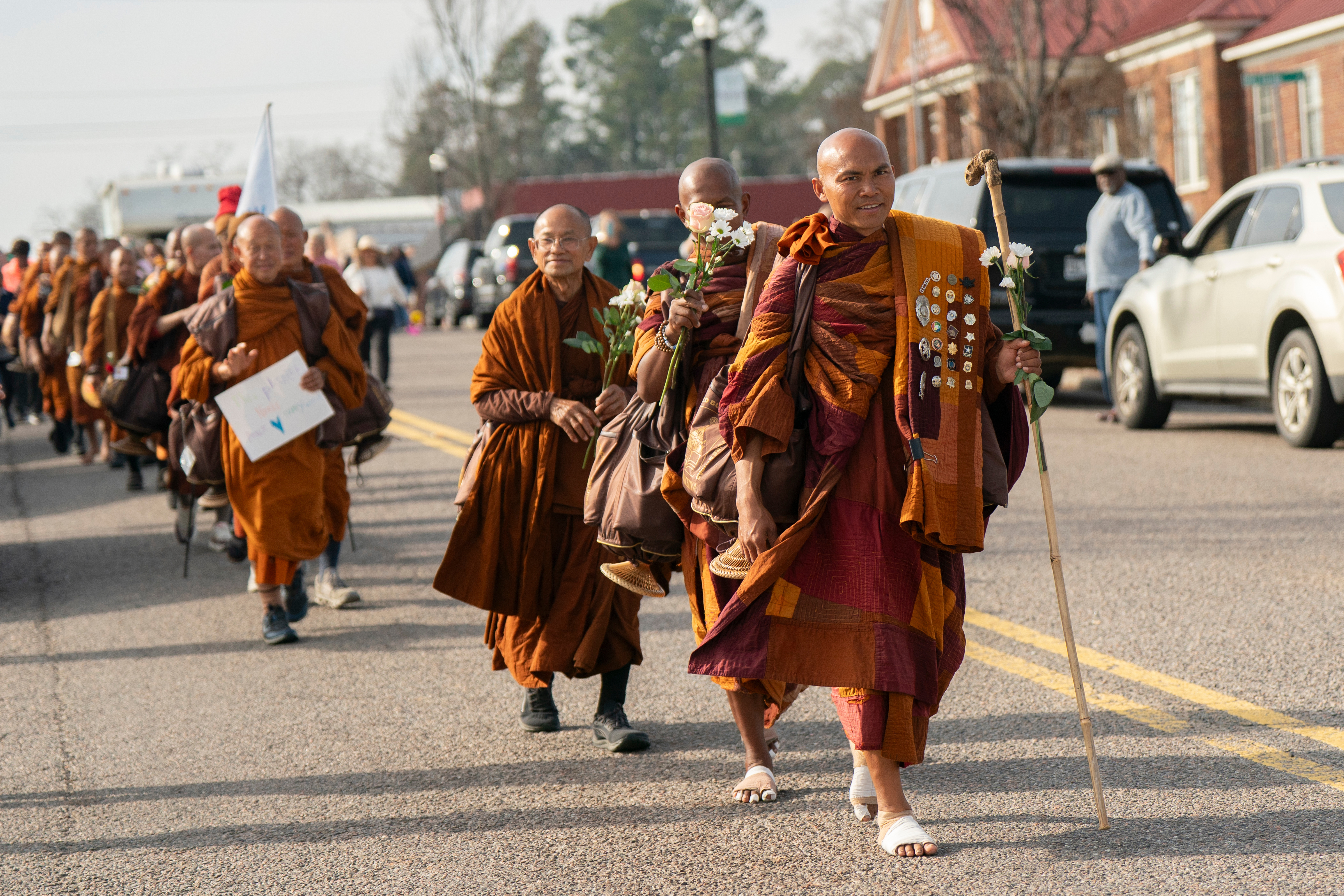 Buddhist Monks Peace Walk