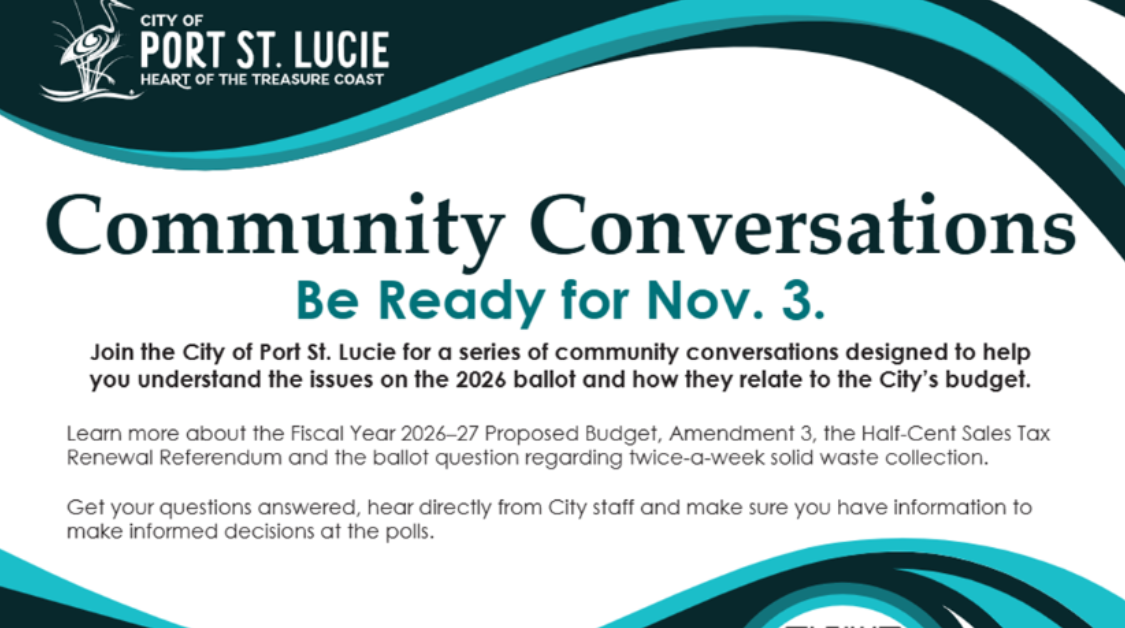 LIST: City of Port St. Lucie hosts community meetings leading up to election