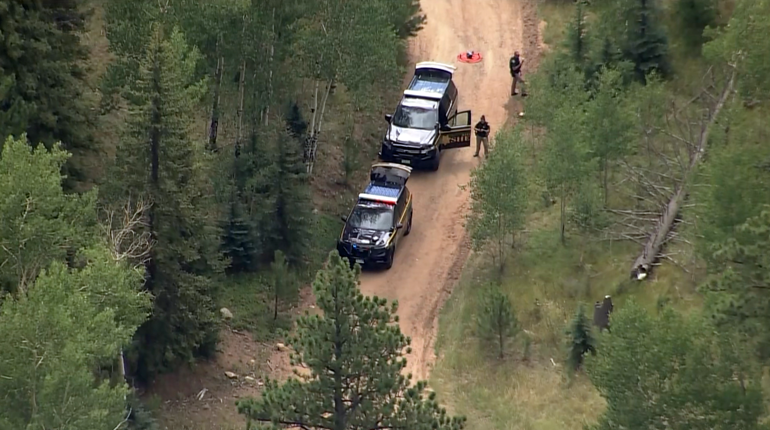 Jefferson County Sheriff's Office deputies respond to a stabbing at Staunton State Park on Aug. 19, 2025. 