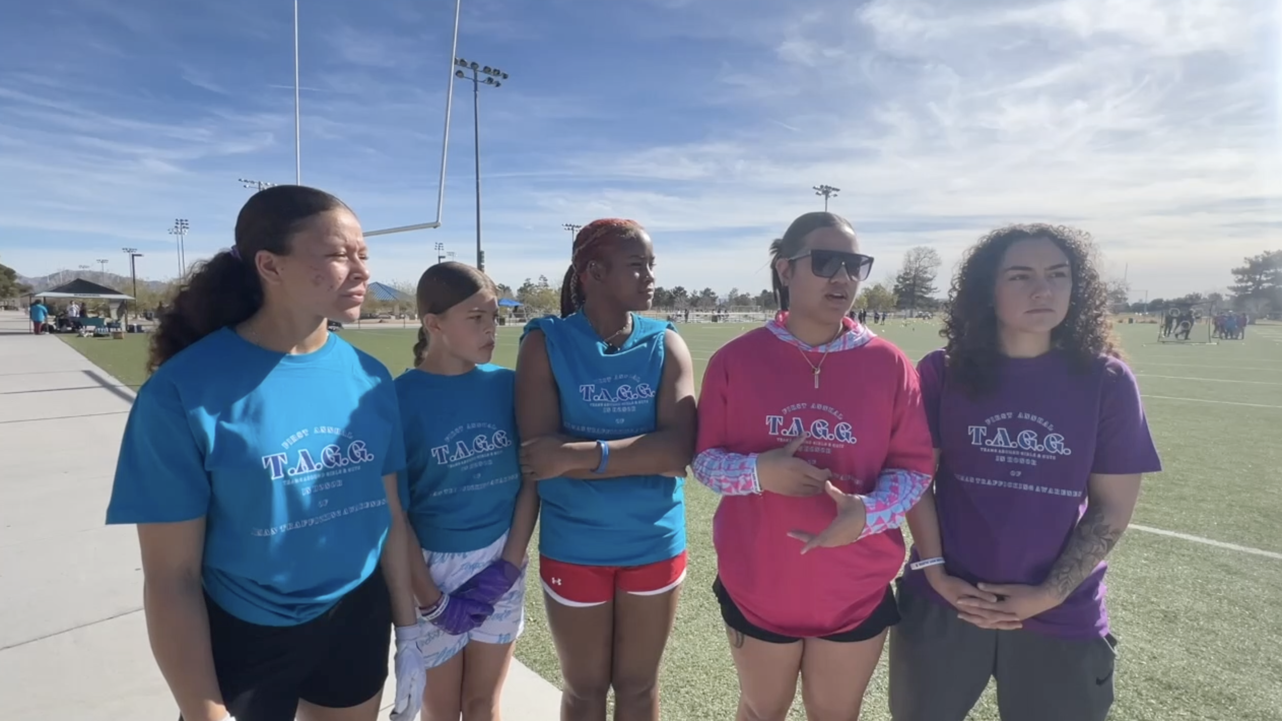 Vegas youth learn human trafficking awareness at TAGG flag football event
