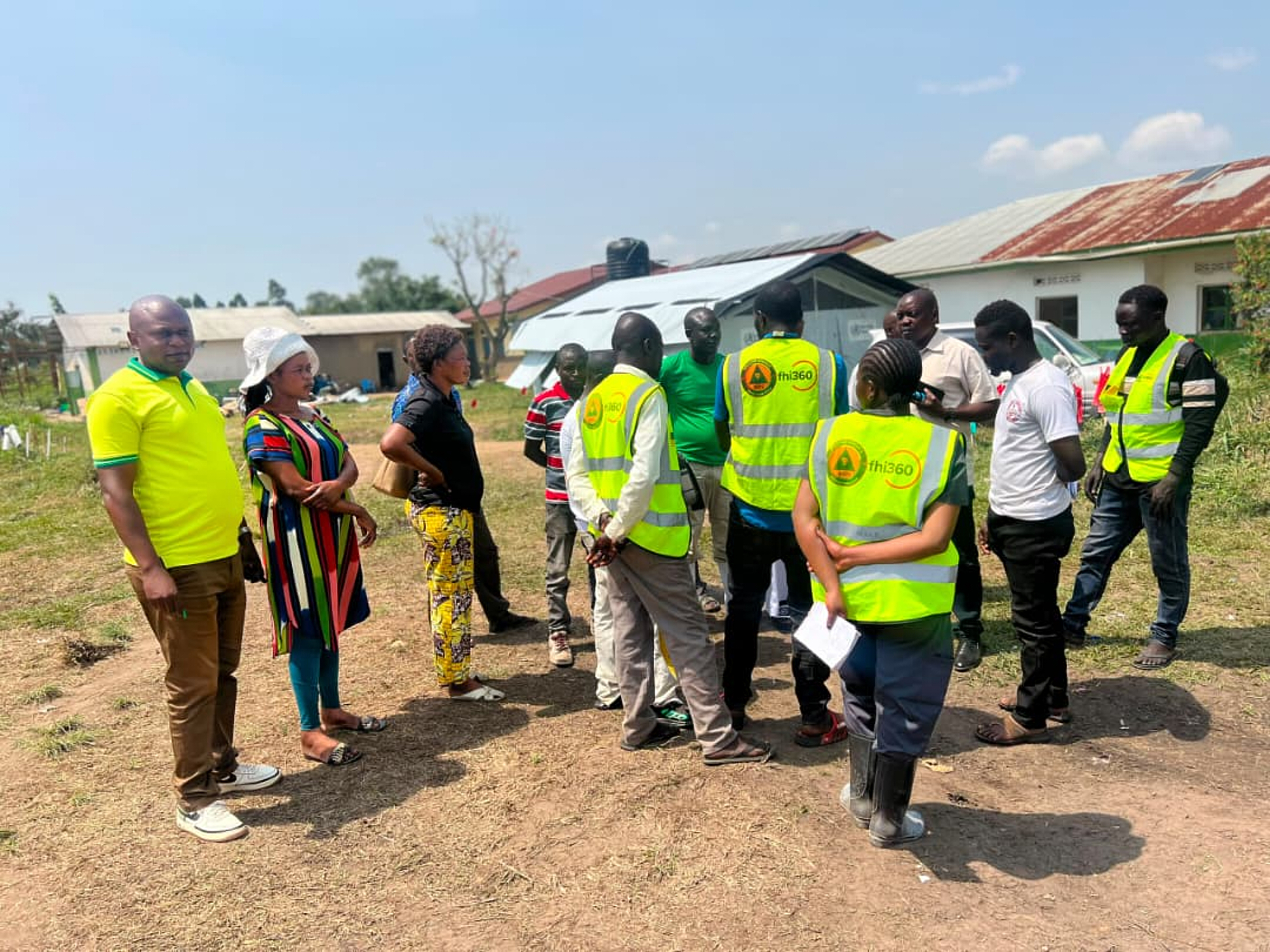 Workers at an Ebola treatment center go on strike over unpaid salaries and bonuses at Rwampara General Hospital, in Ituri, northeastern Congo, Monday, July 13, 2026