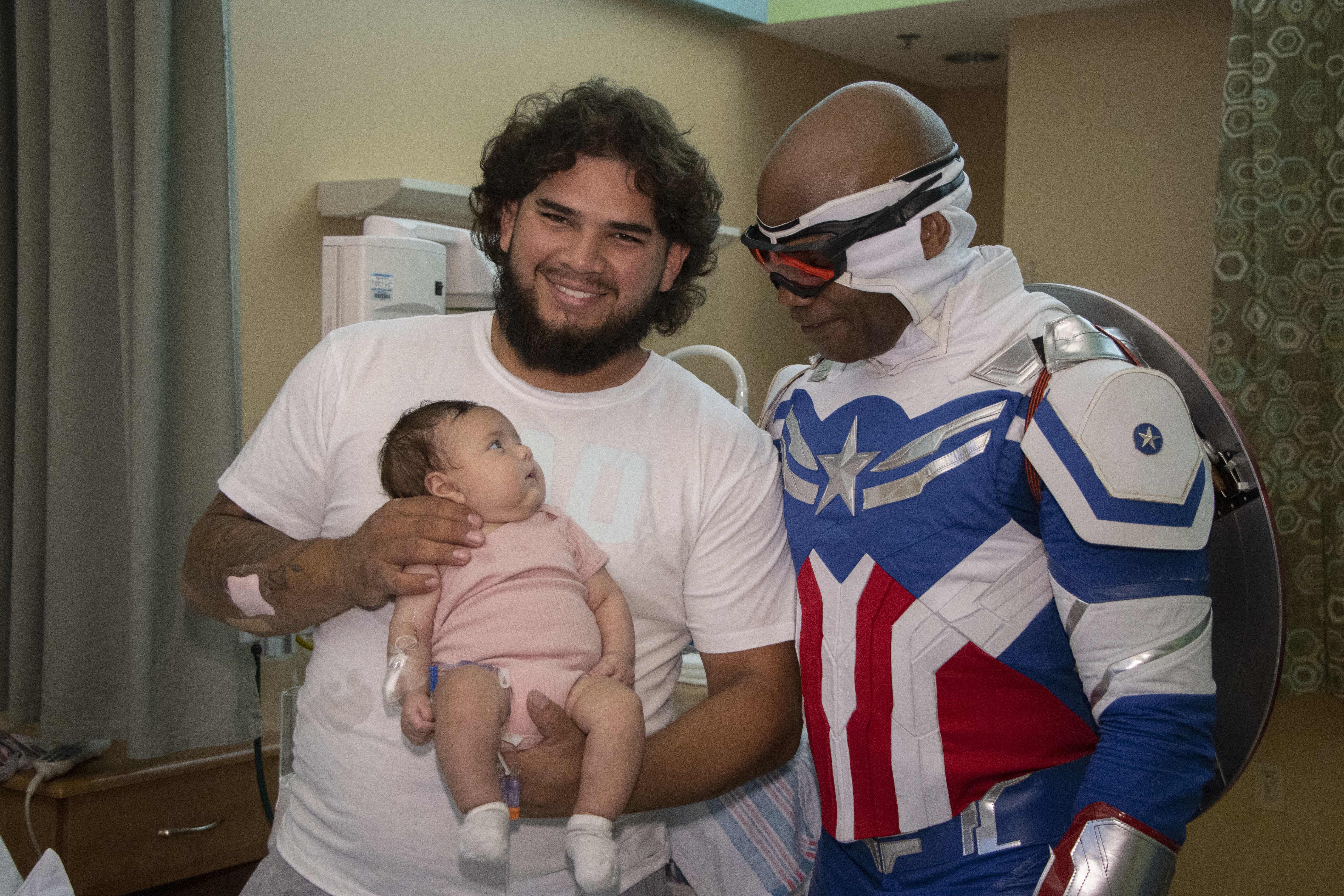 Captain America visits NCH patients