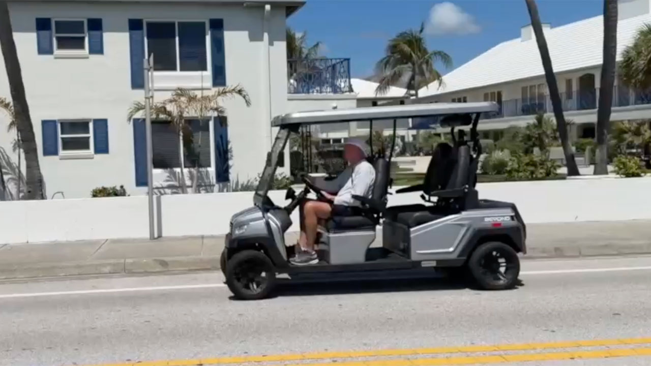 Golf cart in Delray Beach