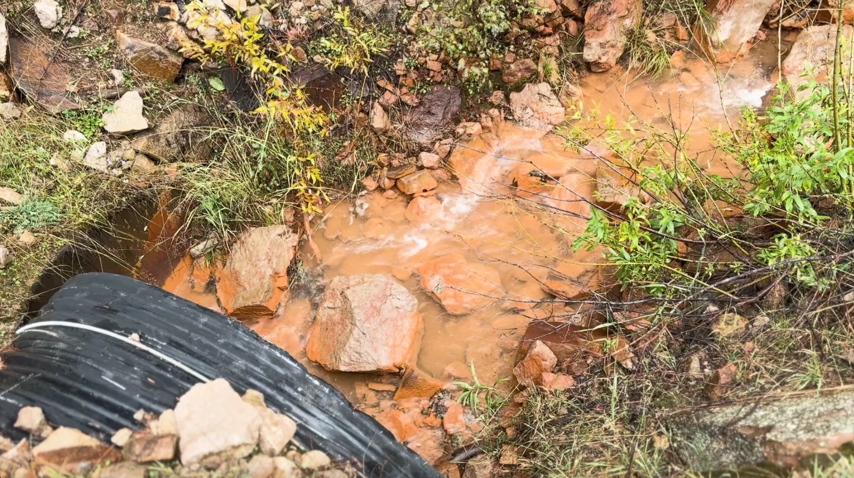 Galena Creek near Barker Hughesville Mining District Superfund site 