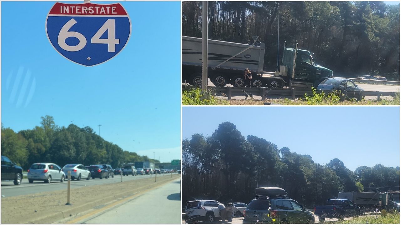 Interstate 64 Dump Truck Crash 