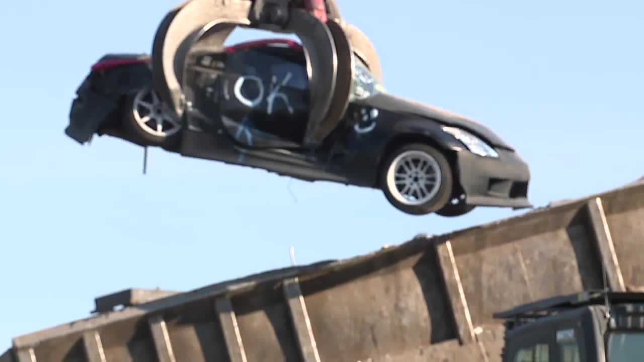 LVMPD destroys two cars involved in recent illegal stunt driving investigation