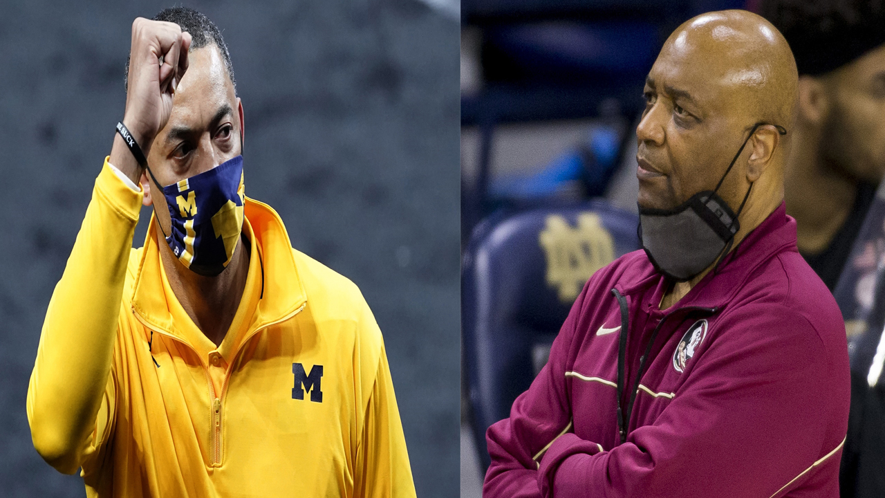Juwan Howard and Leonard Hamilton