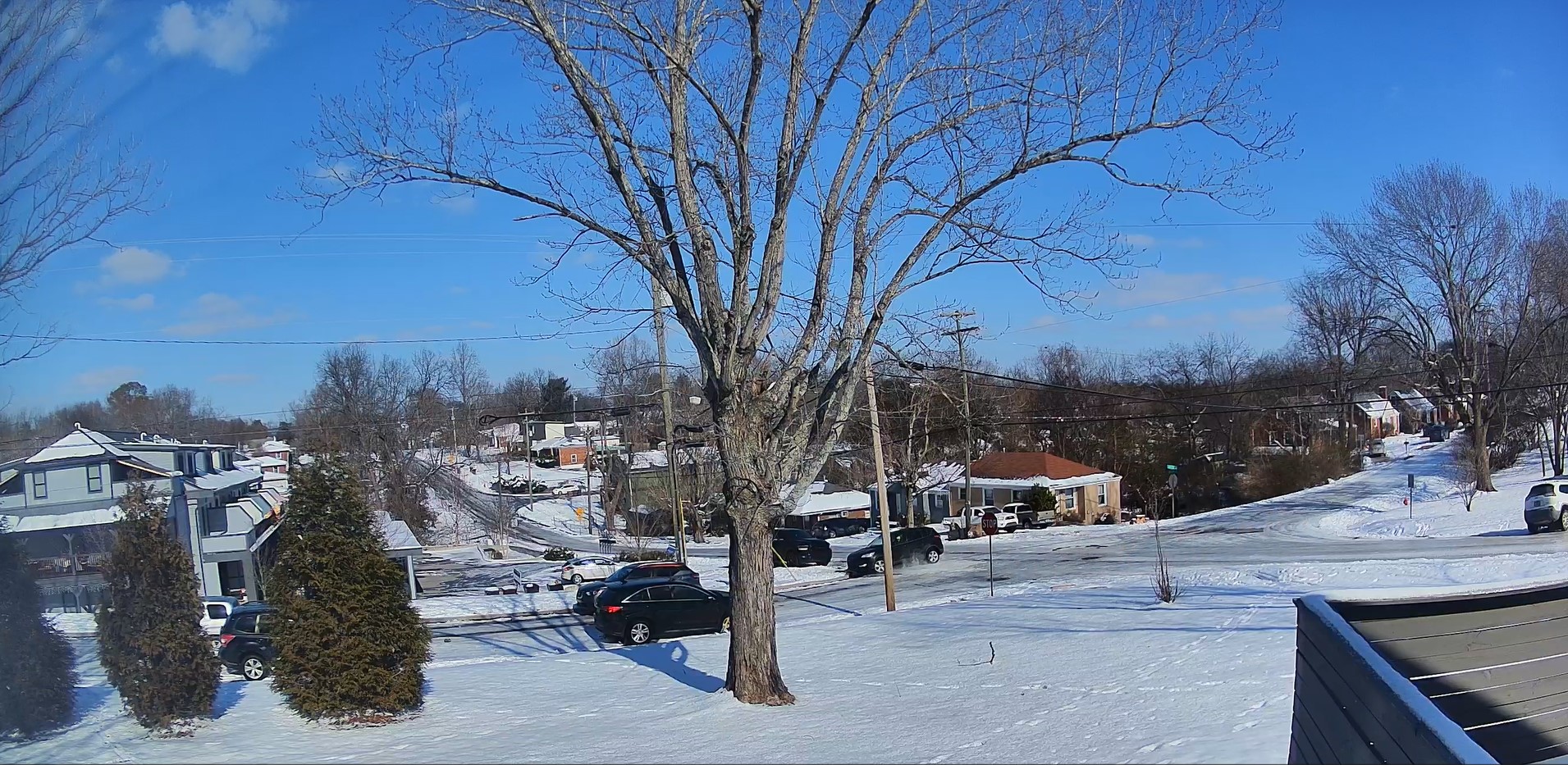 Icy streets in East Nashville