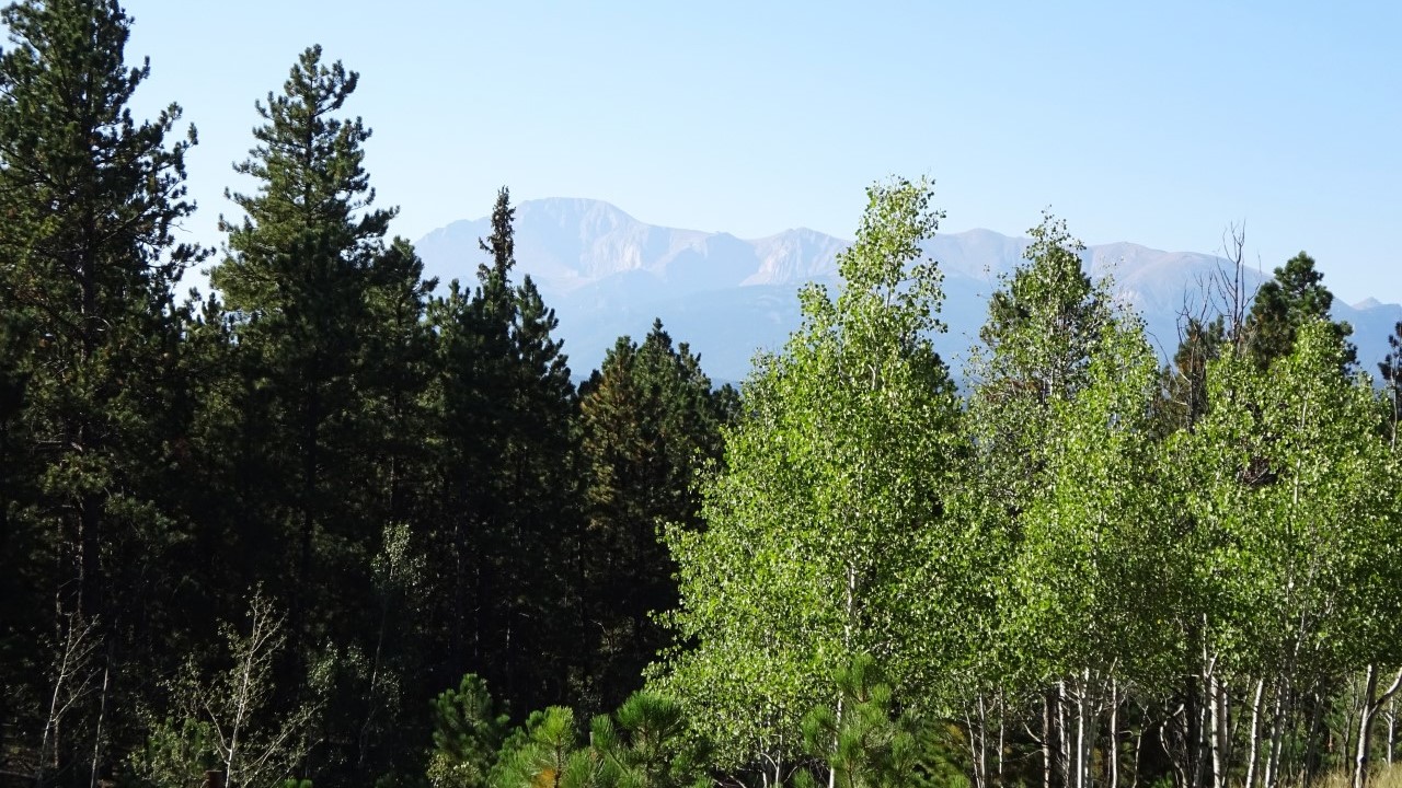 Hazy over Pikes Peak