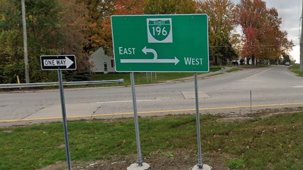 196 Business Loop sign