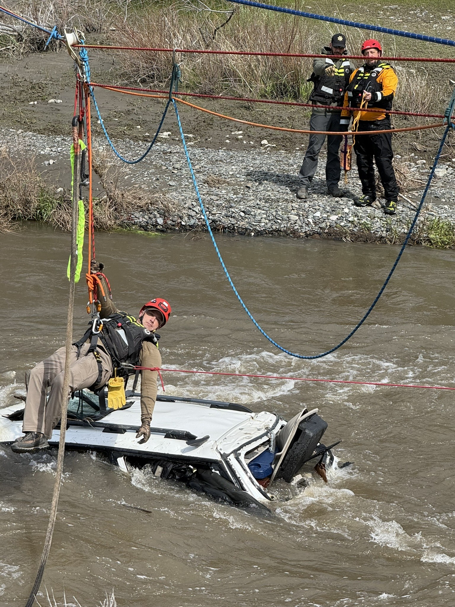 Baker County car in river