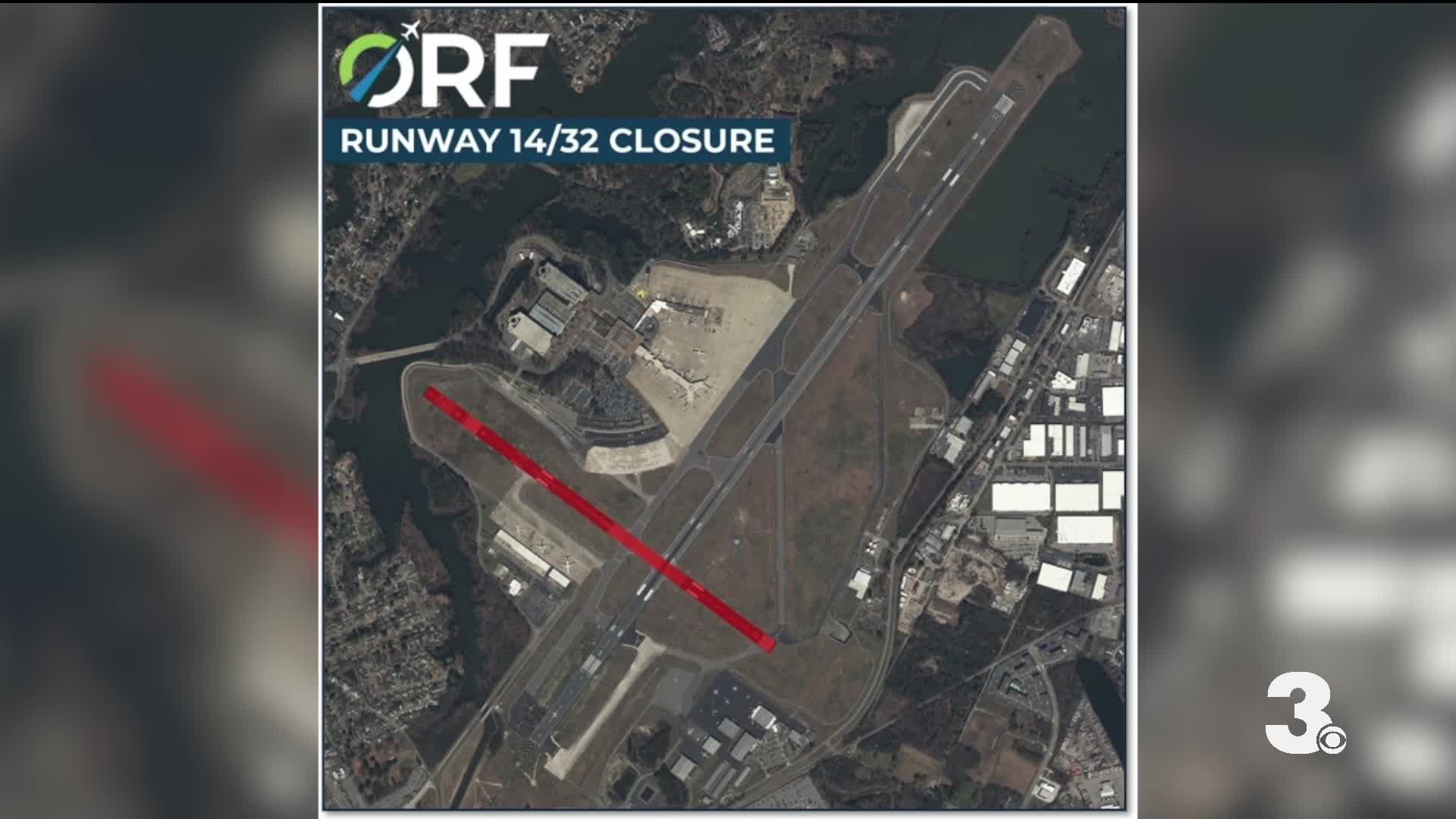 Norfolk Airport runway closure