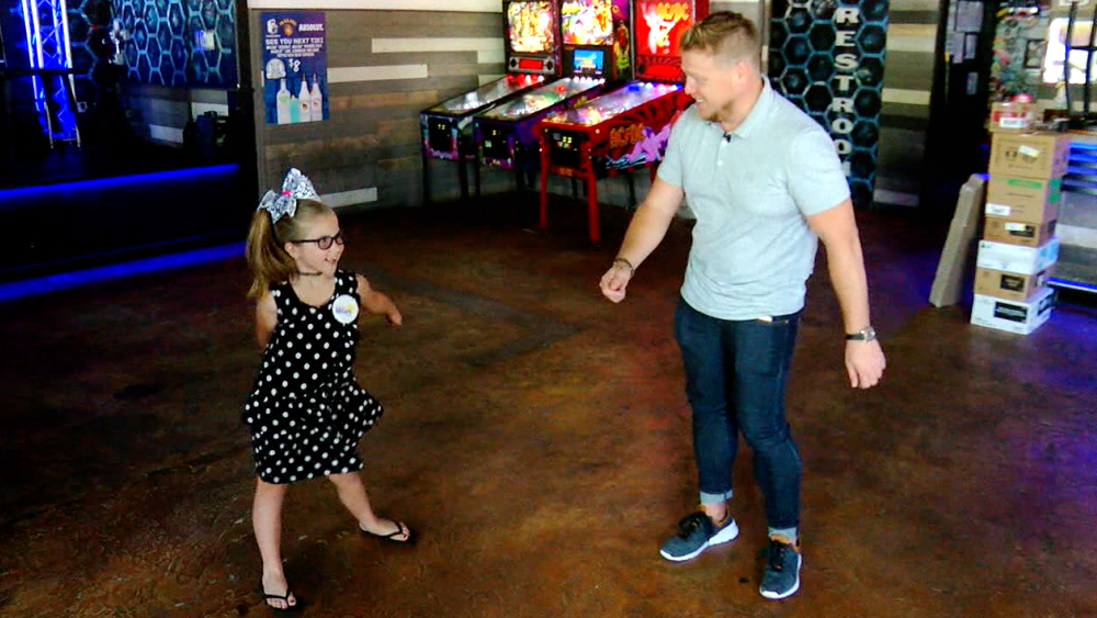 Stephen Schrutt with girl