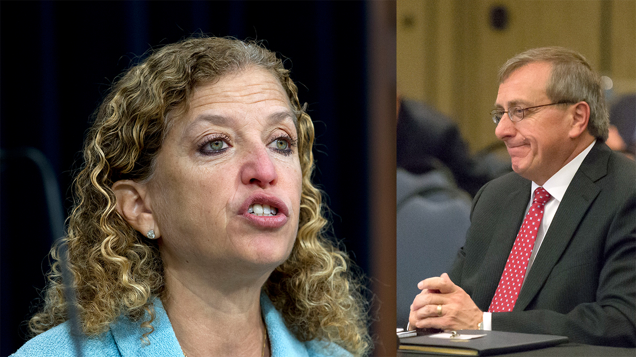 Debbie Wasserman Schultz and Kent Fuchs
