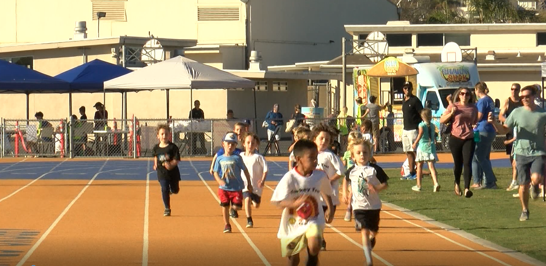 On Sunday, dozens of children participated in the 44th annual Turkey Trot at Arroyo Grande High School's new track.