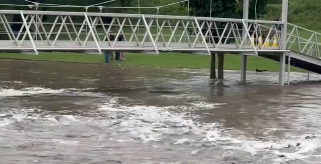 Flooding at Lampasas park