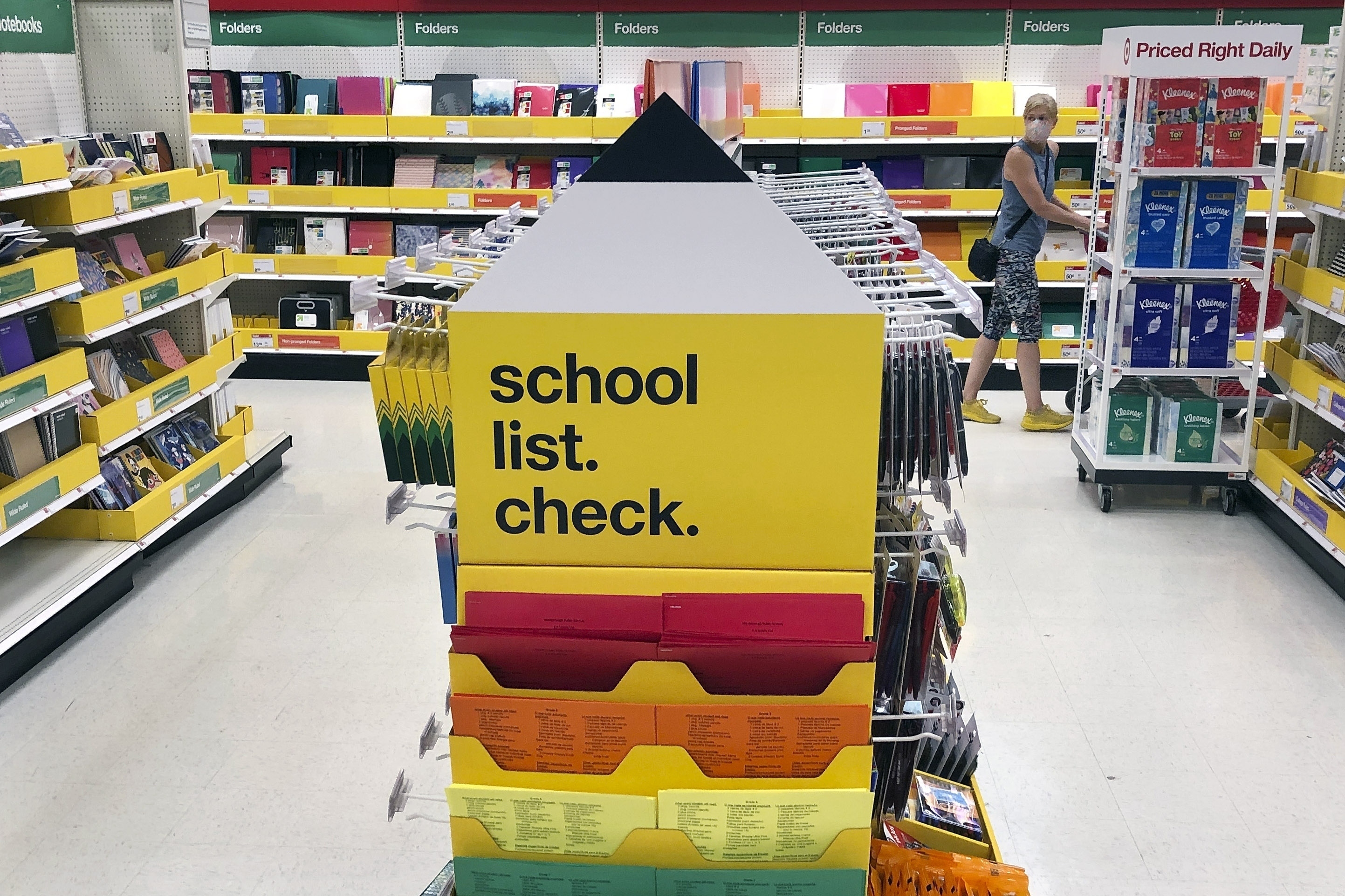 Virus Outbreak Back to School Shopping SUPPLIES
