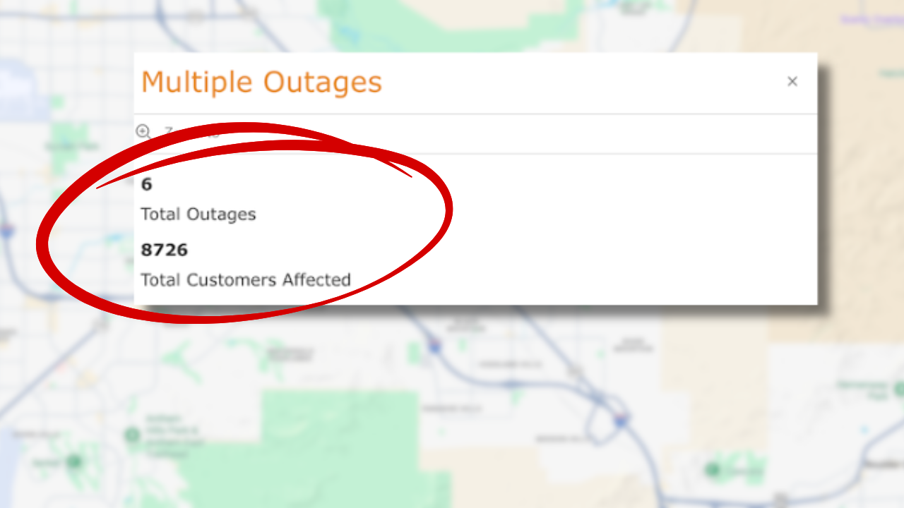 Power outages in Henderson affect over 8,700 customers Saturday night