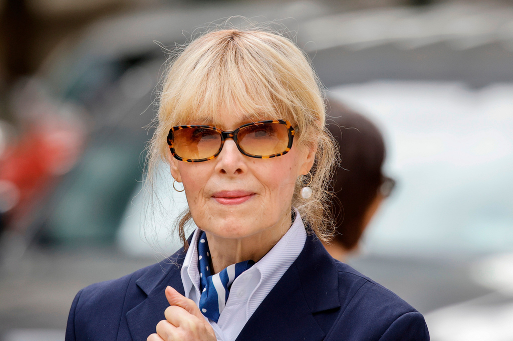  E. Jean Carroll exits the New York Federal Court after former President Donald Trump appeared in court, Sept. 6, 2024, in New York.
