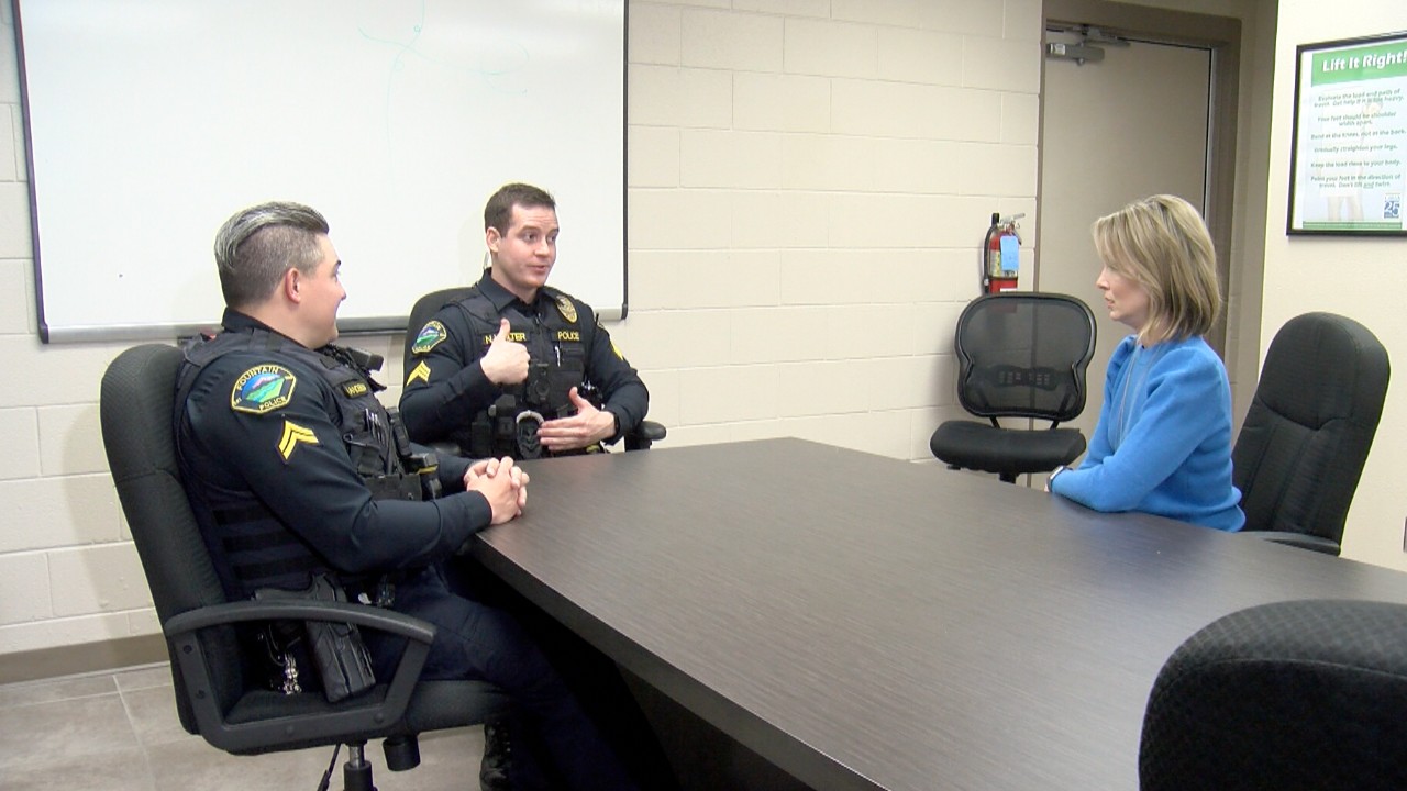 dianne and fountain police heart of badge
