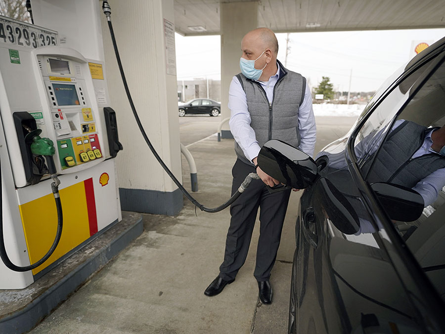 gas pump mask customer
