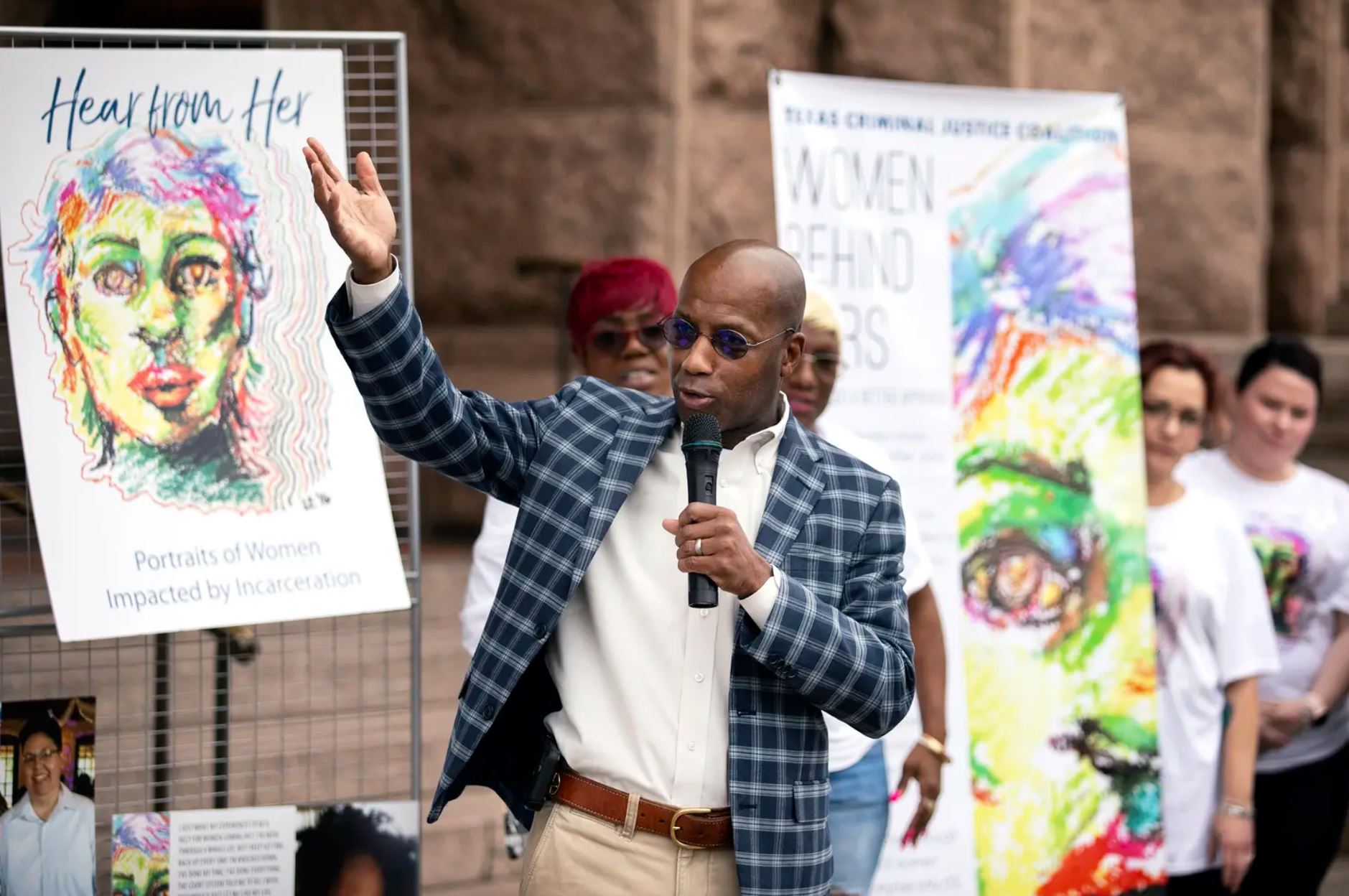 State Rep. James White, R-Hillister, spoke at the Women's [In]Justice Day rally on the south steps of the Capitol on March 8, 2019..JPG
