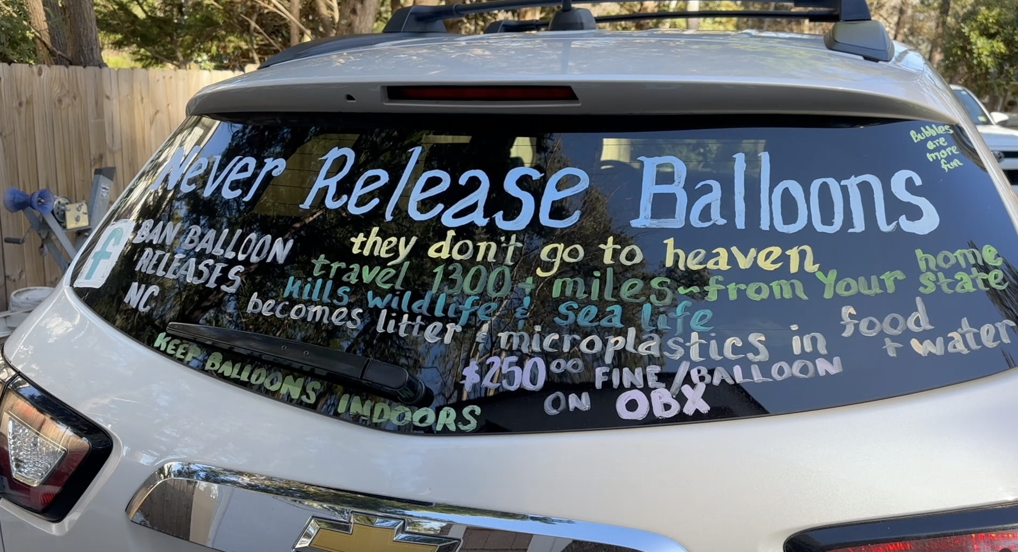 N.C. Balloon Release Ban