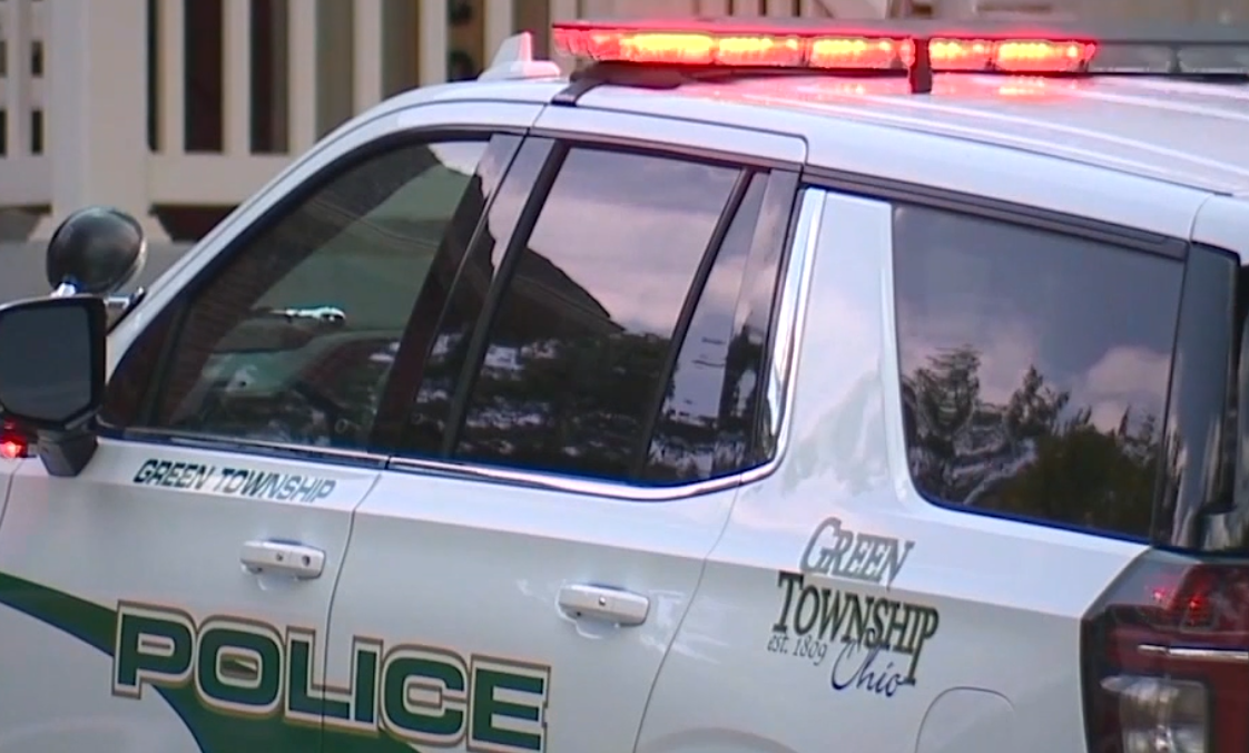 green township police car light on.png