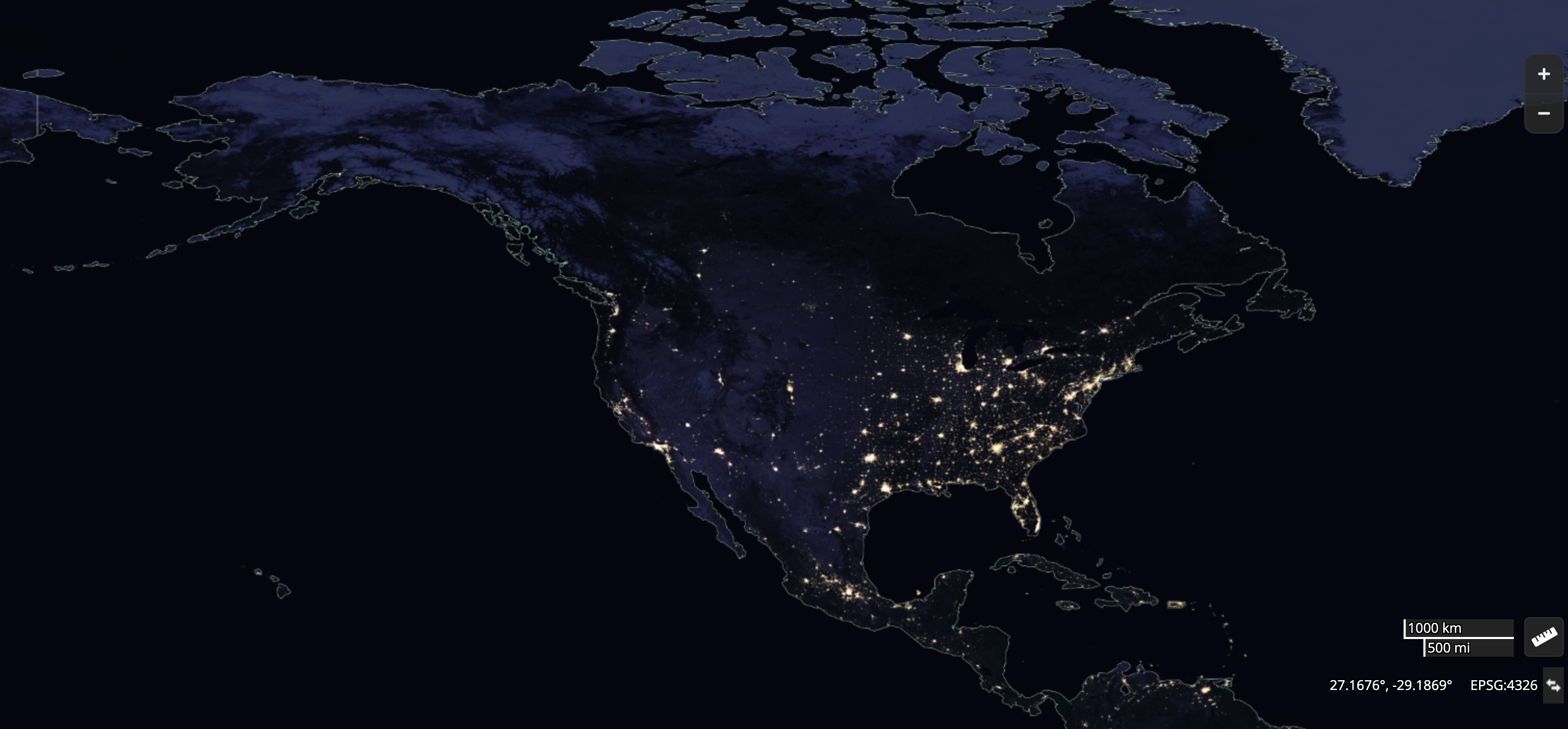 Earth at night