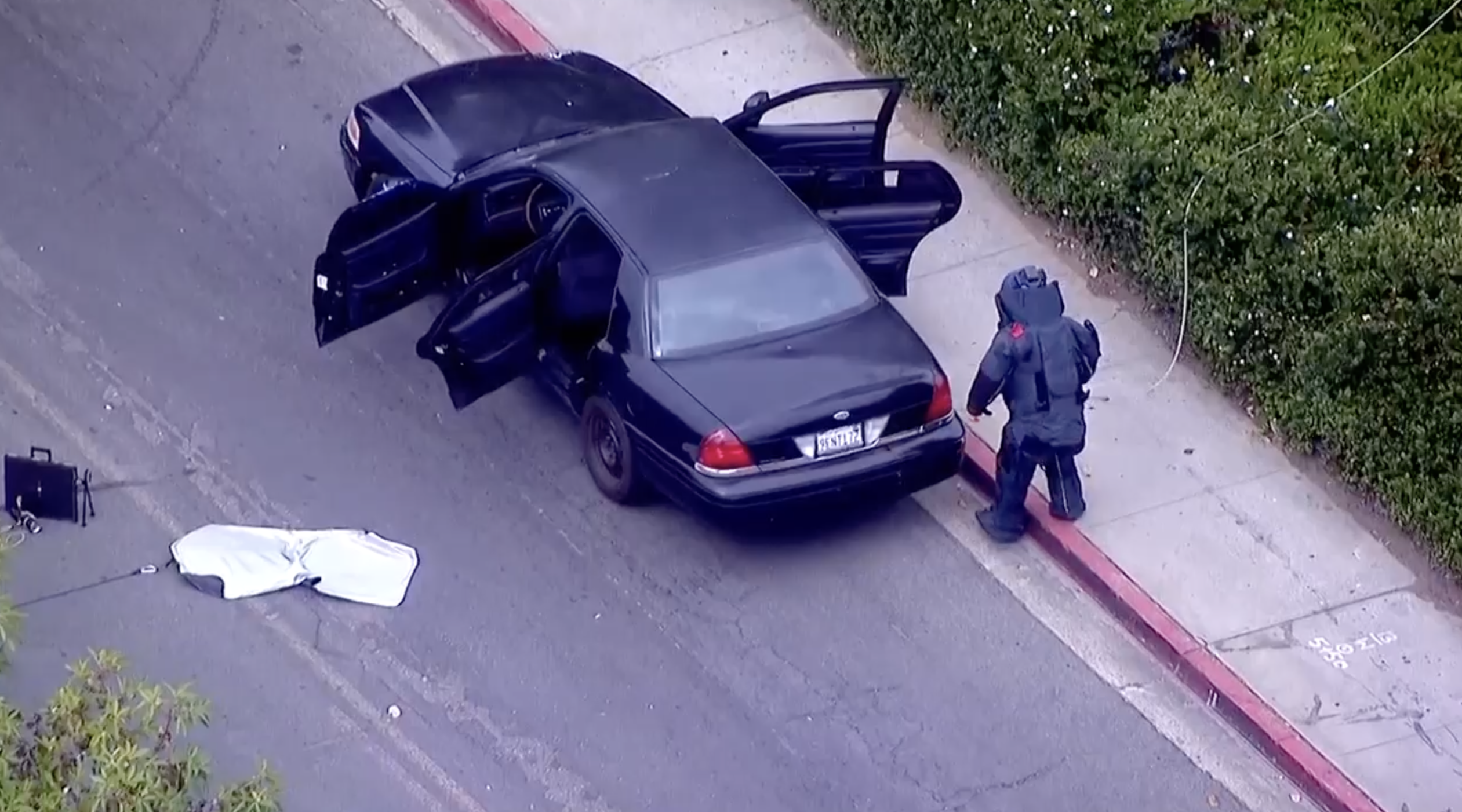 police investigate suspicious car 