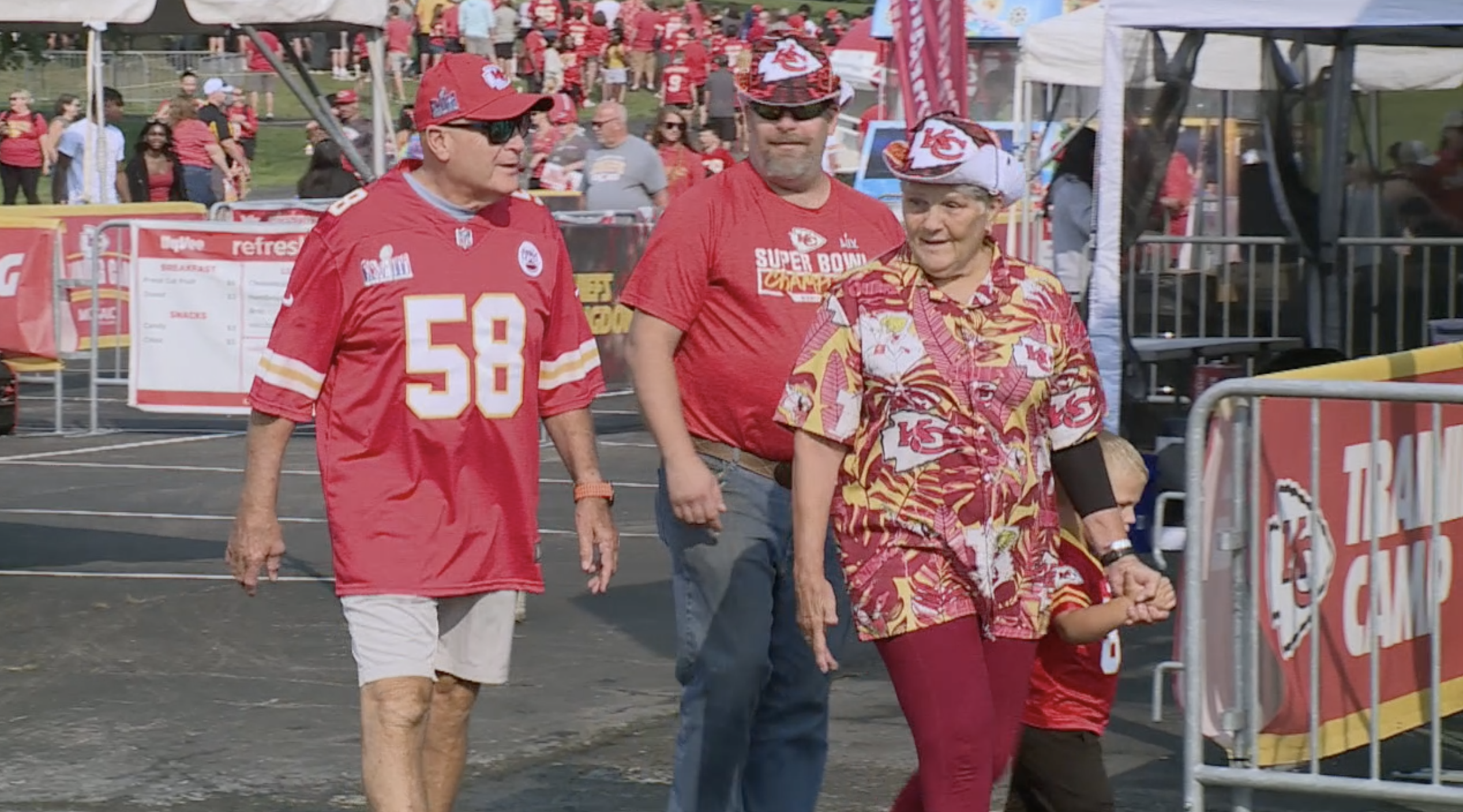 Chiefs fans at training camp