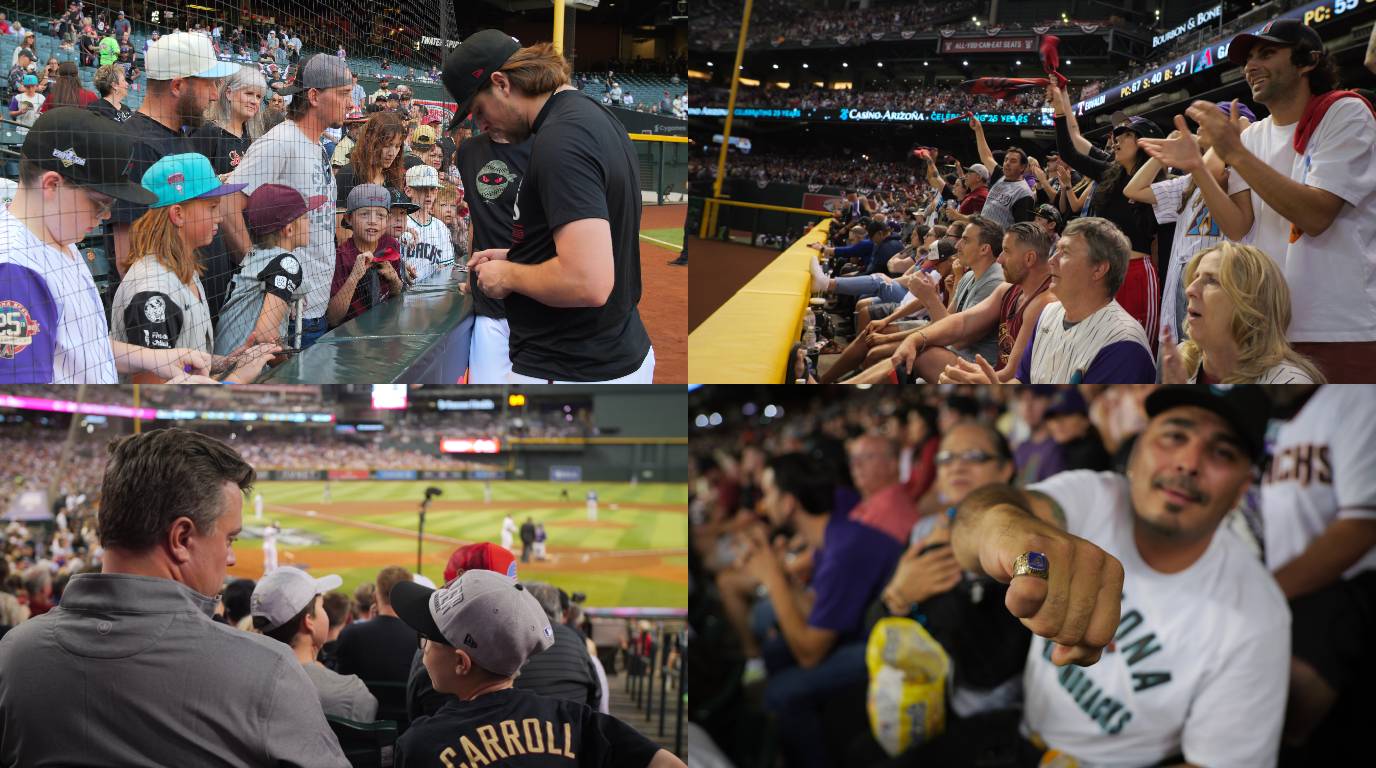 D-backs fans embrace the ‘chaos’ at the last home game for the 2023 World Series. 