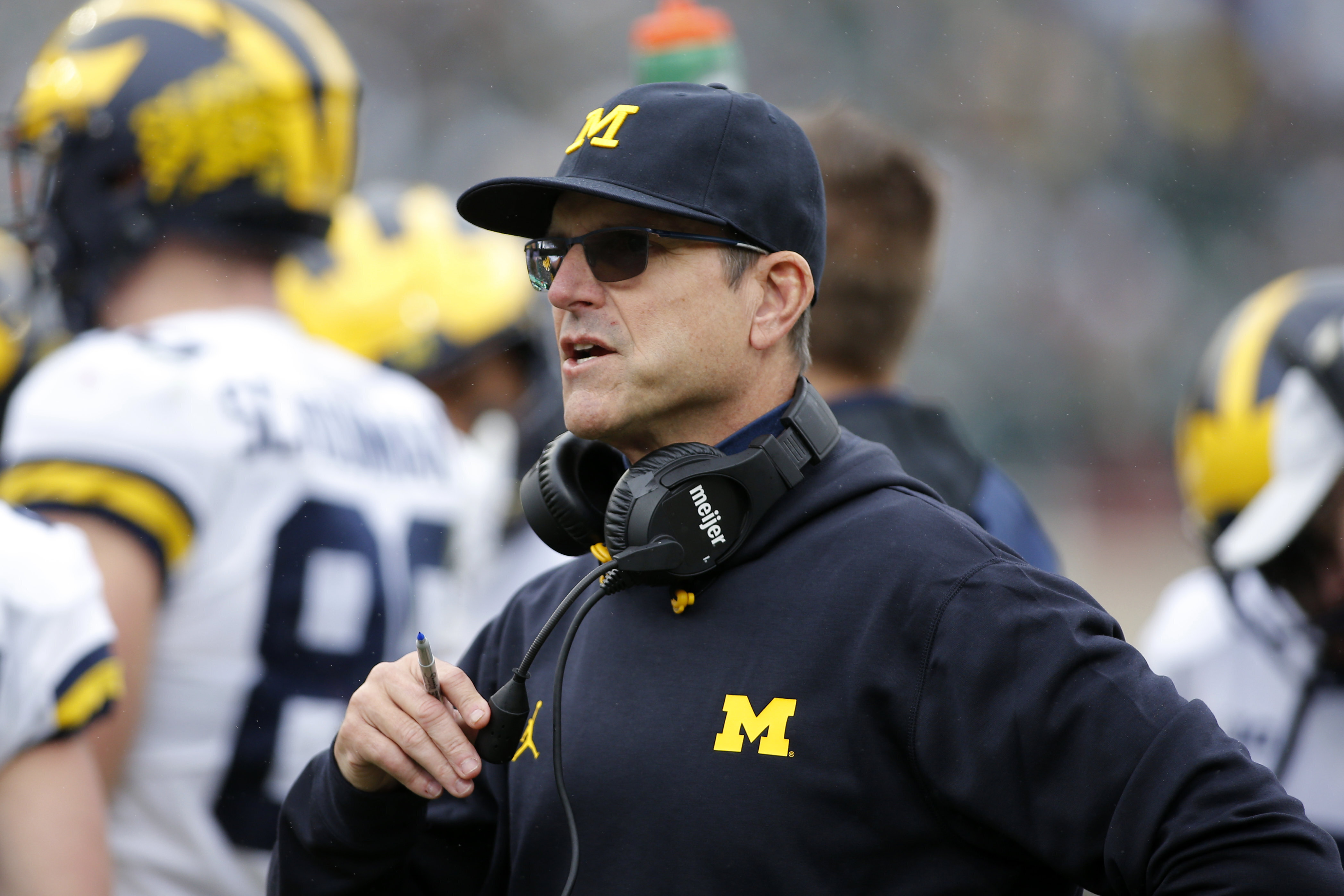 Jim Harbaugh Michigan Michigan State Football