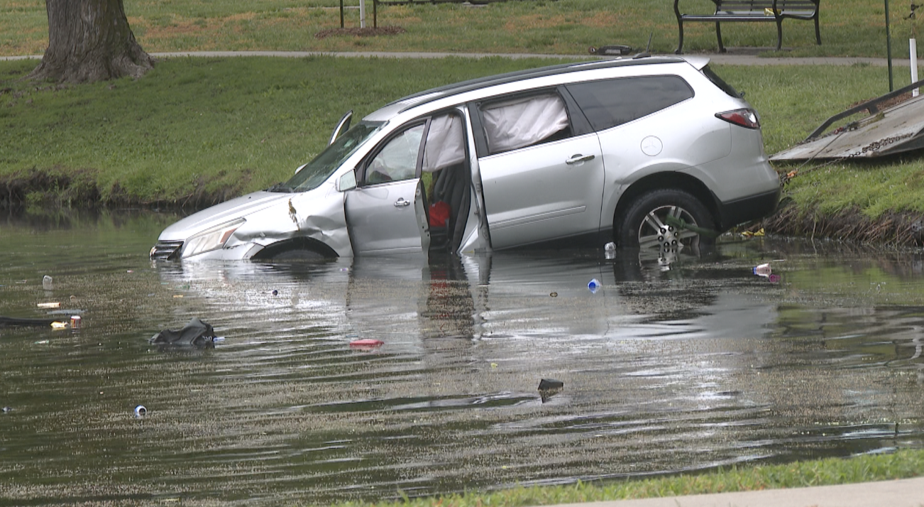 Benson Park Lake Car Crash