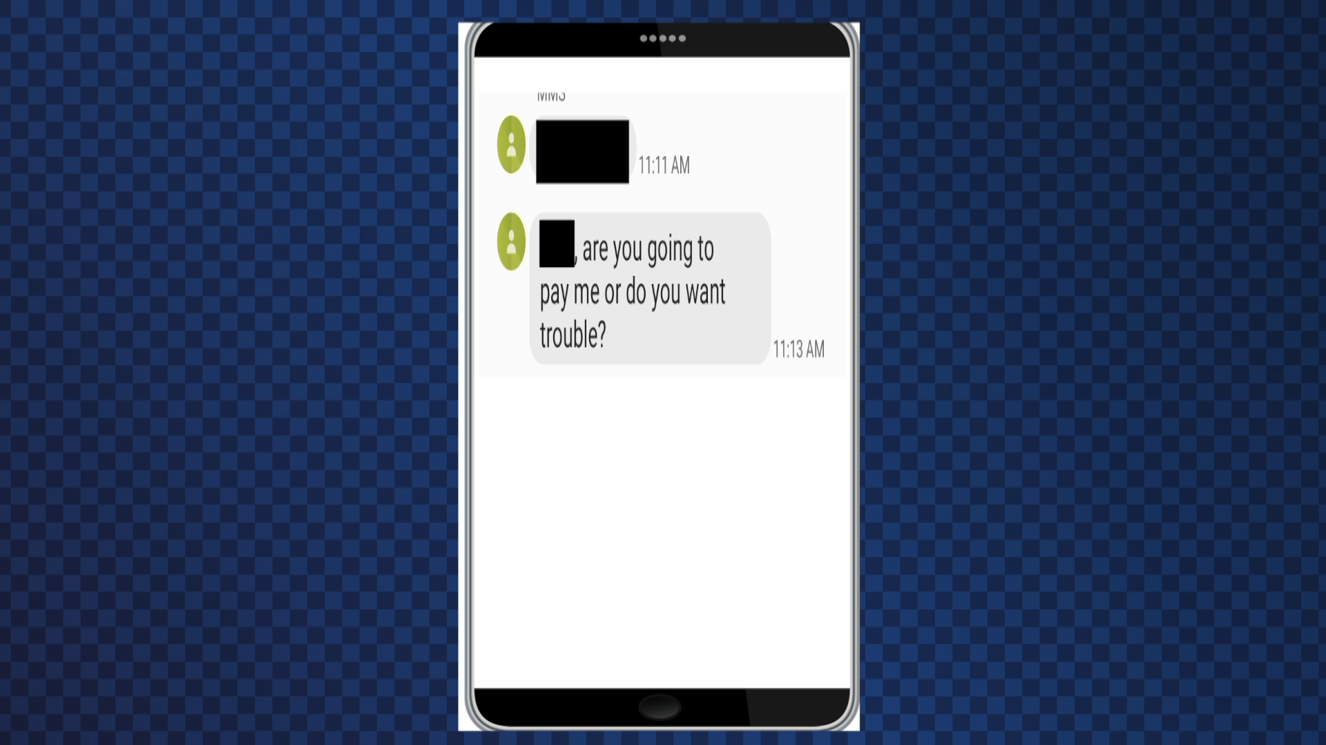 threatening text messages